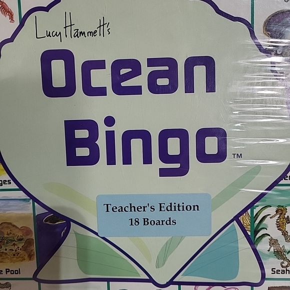 Lucy Hammett's Ocean Bingo Game Fun Family Educational Science Teacher's Edition - Picture 2 of 6